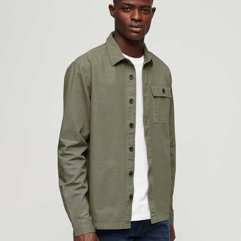 Camisa-Manga-Larga-Para-Hombre-Vintage-Military-Over-Superdry