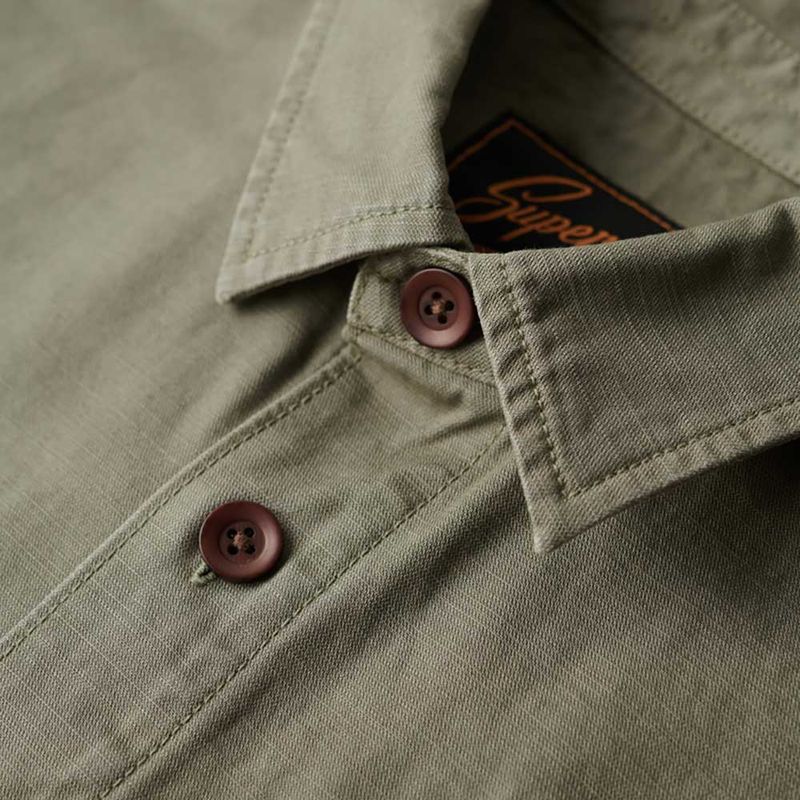 Camisa-Manga-Larga-Para-Hombre-Vintage-Military-Over-Superdry