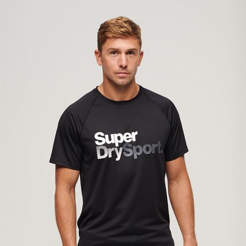 Camiseta Para Hombre Train Active Logo Superdry