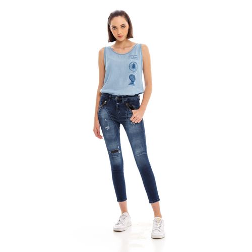 Jean Zipper High Para Mujer Girbaud
