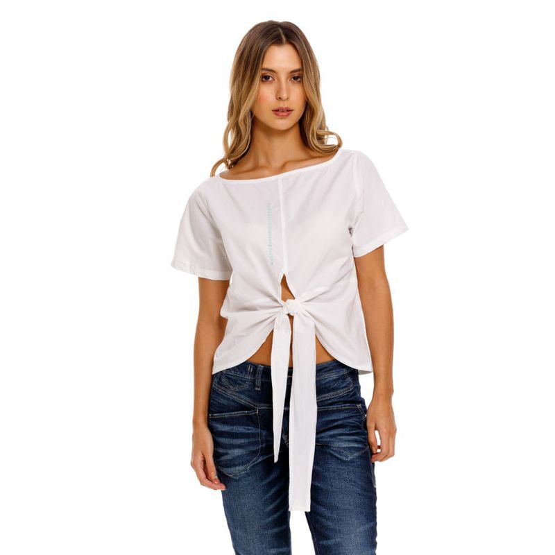 Camisa-Manga-Corta-Para-Mujer-Girbaud
