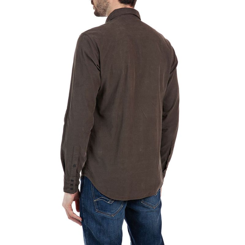Camisa-Para-Hombre-Garmentdyedcord-Replay