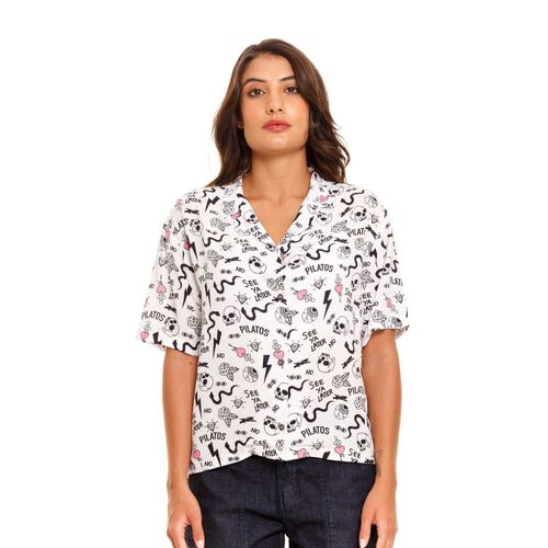 Camisa Manga Corta Para Mujer Pilatos