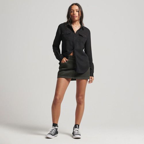 Camisa Manga Larga Para Mujer Vintage Military Superdry