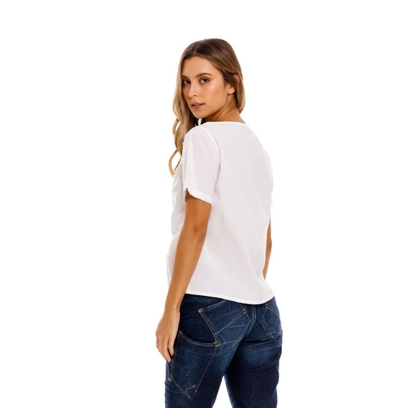 Camisa-Manga-Corta-Para-Mujer-Girbaud