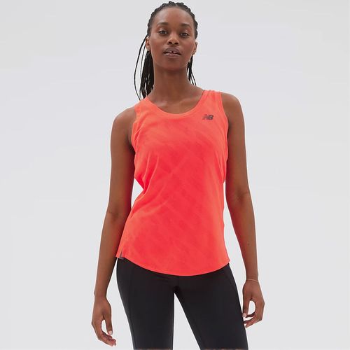 Camiseta Manga Sisa Para Mujer Q Speed Jacquard Tank New Balance