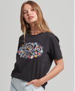 Camiseta-Para-Mujer-Vintage-Floral-Scripted-Tee-Superdry