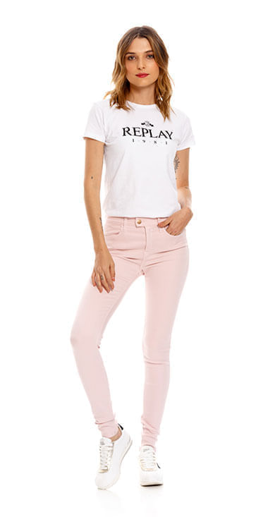 Jean Stretch Para Mujer Touch High Waist Skinny Replay