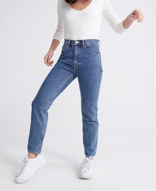 Jean Stretch Para Mujer High Rise Straight Superdry