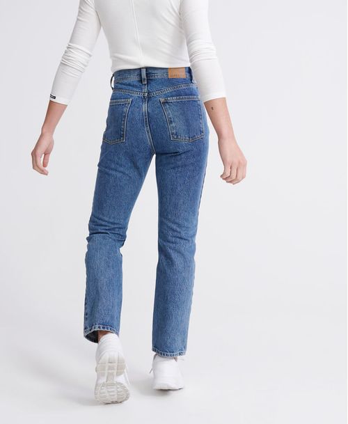 Jean Stretch Para Mujer High Rise Straight Superdry