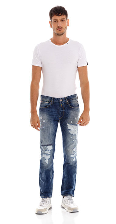 Jean Rigido Para Hombre Ronas Replay