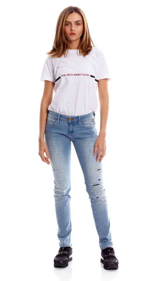 Jean Stretch Para Mujer Rose Replay