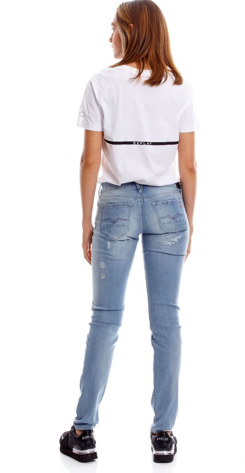 Jean Stretch Para Mujer Rose Replay