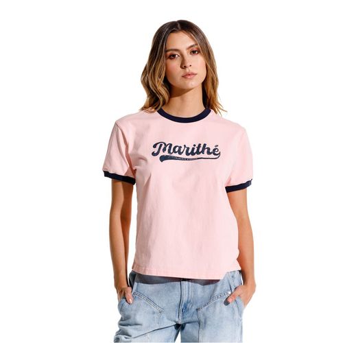 Camiseta Manga Corta Para Mujer Lueur Girbaud