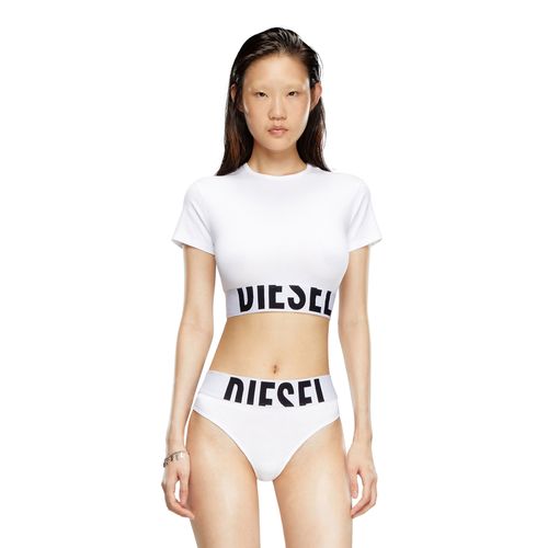 Camiseta Manga Corta Para Mujer Uftee-Sport-Cropped-T-Shirt Diesel