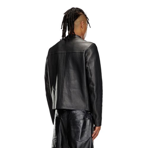 Chaqueta De Cuero Para Hombre L-Met-Vert Diesel