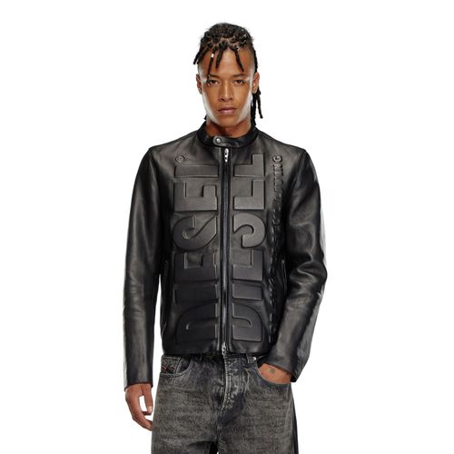 Chaqueta De Cuero Para Hombre L-Met-Vert Diesel