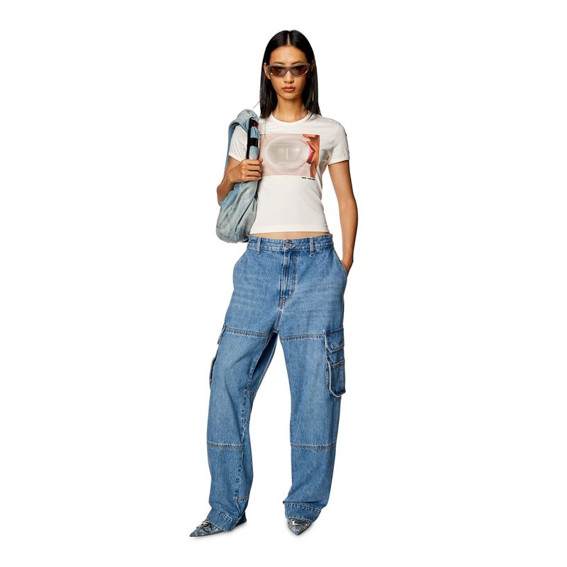 Camiseta-Manga-Corta-Para-Mujer-T-Uncutie-Long-N7-Diesel