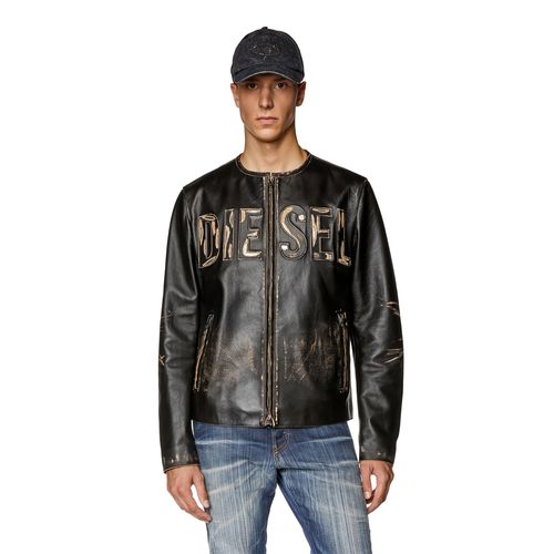 Chaqueta Cuero Para Hombre L-Met Diesel