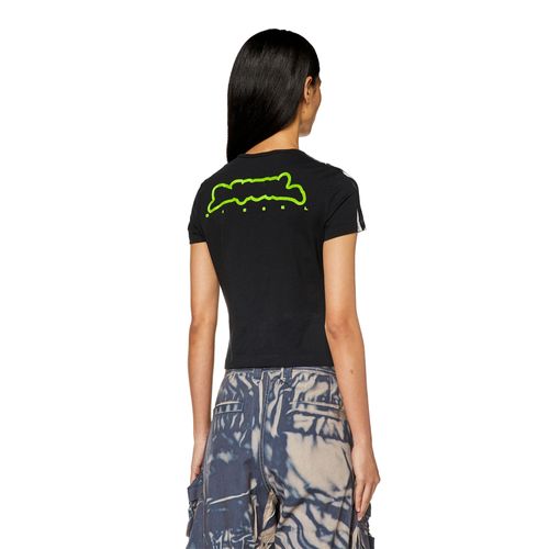 Camiseta Manga Corta Para Mujer T-Uncutie-Long-N5 Diesel