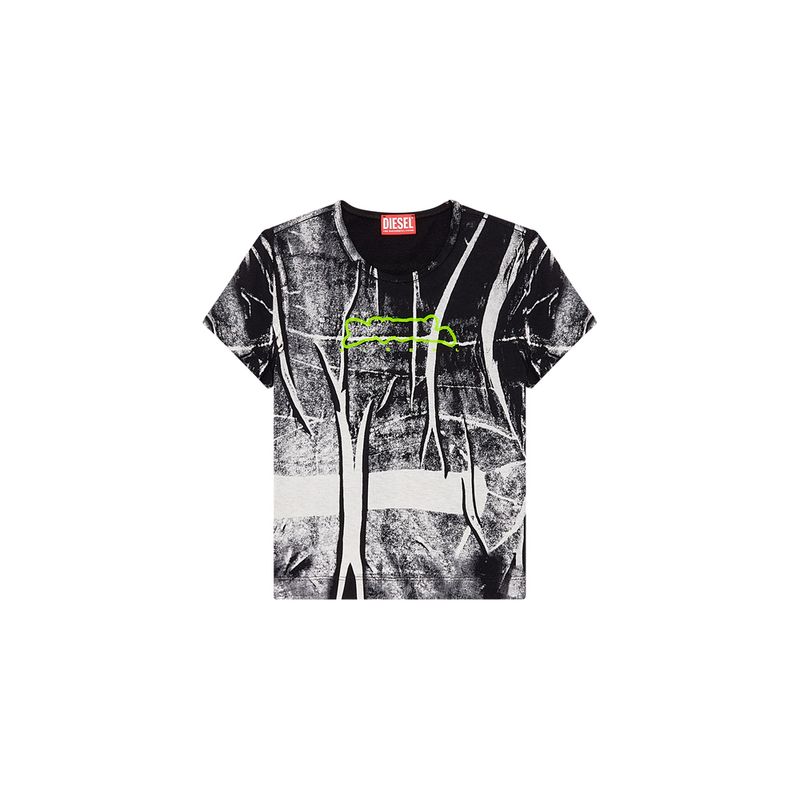 Camiseta-Manga-Corta-Para-Mujer-T-Uncutie-Long-N5-Diesel