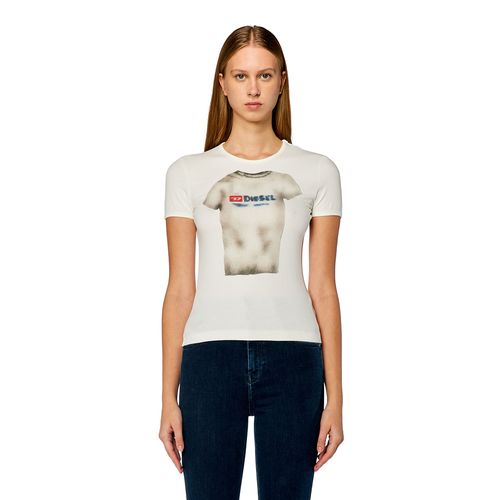 Camiseta Manga Corta Para Mujer T-Uncutie-Long-N18 Diesel
