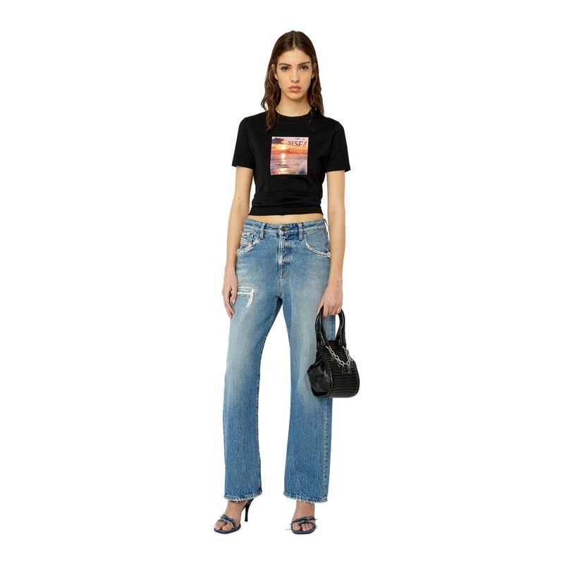 Camiseta-Manga-Corta-Para-Mujer-T-Reg-G10-Diesel