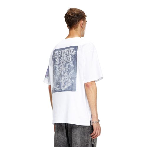 Camiseta Manga Corta Para Hombre T-Boxt-Slits-Q10 Diesel