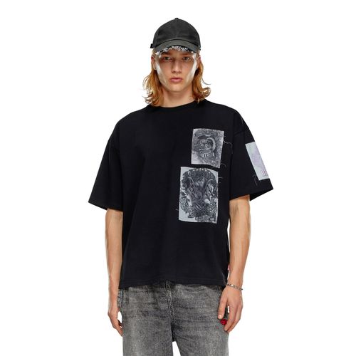 Camiseta Manga Corta Para Hombre T-Boxt-Slits-Q10 Diesel