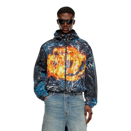 Chaqueta Rompe Vientos Para Hombre J-Warrett-Poster Diesel