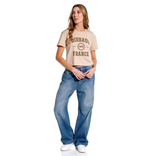 Camiseta Manga Corta Para Mujer Lueur Girbaud