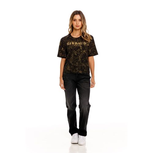 Camiseta Manga Corta Para Mujer Girbaud