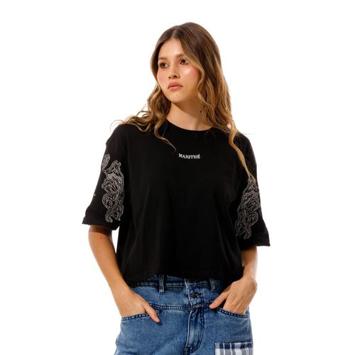 Camiseta Manga Corta Para Mujer Le-Marithé Girbaud