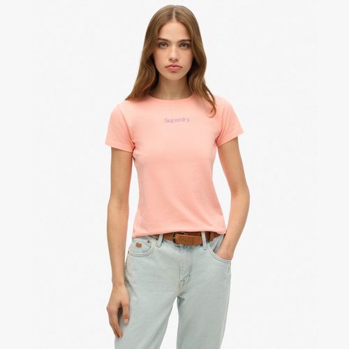 Camiseta Manga Corta Para Mujer Core Logo City Fitted Tee Superdry