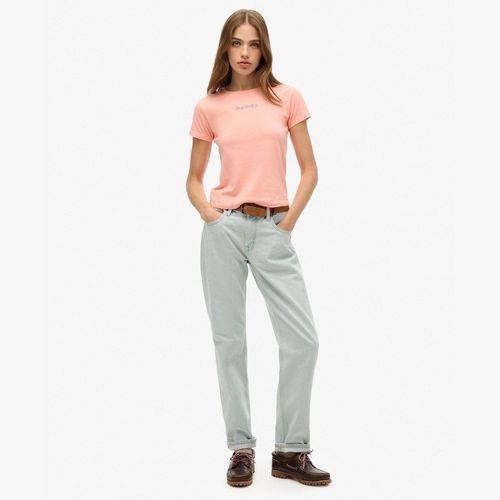 Camiseta Manga Corta Para Mujer Core Logo City Fitted Tee Superdry