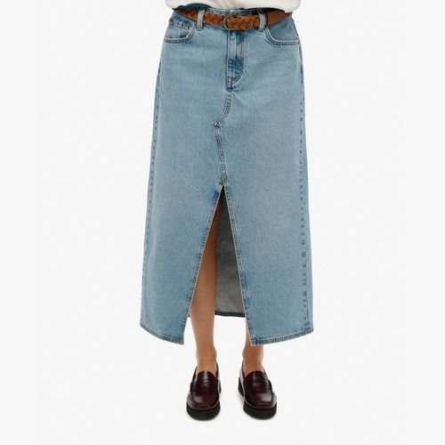 Falda Para Mujer Denim Split Maxi Skirt Superdry