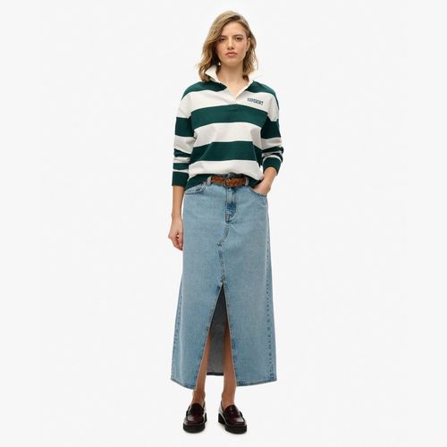 Falda Para Mujer Denim Split Maxi Skirt Superdry