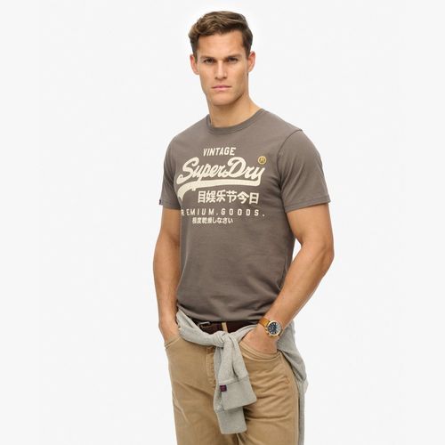 Camiseta Manga Corta Para Hombre Vl Workwear Relaxed Tee Superdry