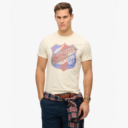 Camiseta Manga Corta Para Hombre Gasoline Graphic Relaxed Tee Superdry