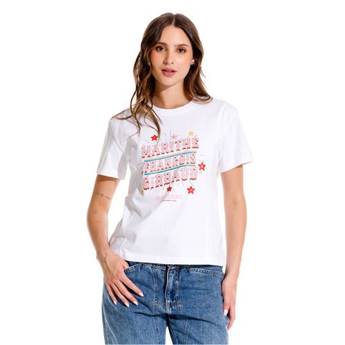 Camiseta Manga Corta Para Mujer Le Marithe Girbaud