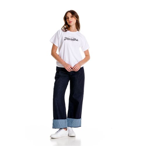 Camiseta Manga Corta Para Mujer Le Marithe Girbaud