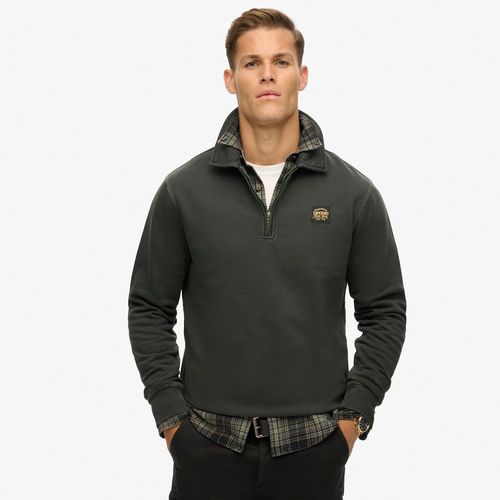 Buzo Cerrado Para Hombre Contrast Stitch Half Zip Thru Superdry