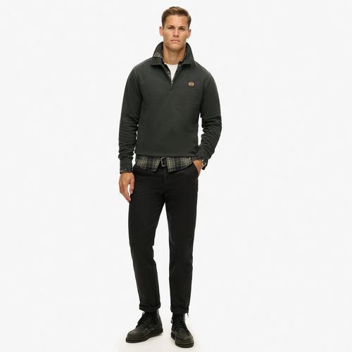Buzo Cerrado Para Hombre Contrast Stitch Half Zip Thru Superdry