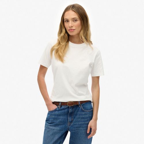 Camiseta Manga Corta Para Mujer Essential Logo Emb Tee Superdry