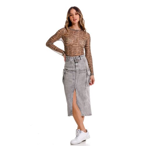 Falda Denim Para Mujer Louvre Girbaud