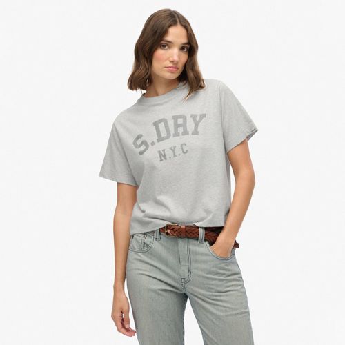 Camiseta Manga Corta Para Mujer Athletic Essentials Loose Tee Superdry