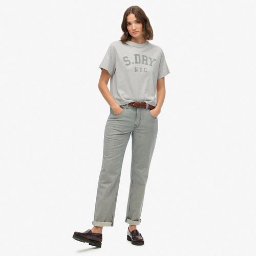 Camiseta Manga Corta Para Mujer Athletic Essentials Loose Tee Superdry