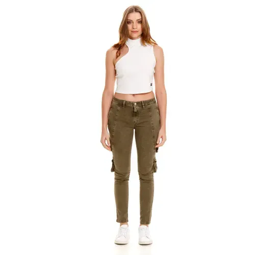 Pantalón Cargo Para Mujer Girbaud