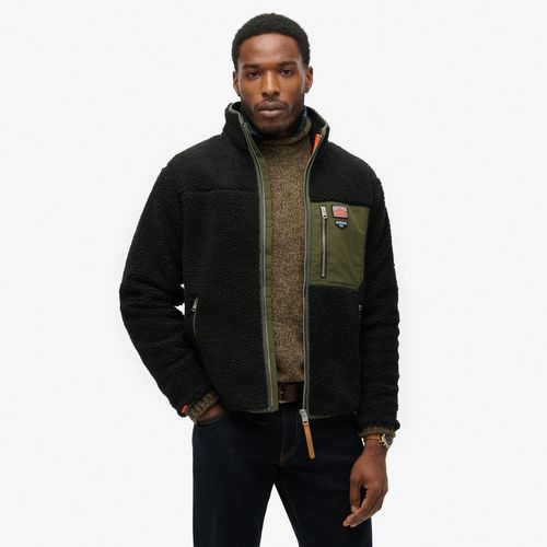 Buzo Abierto Para Hombre Vintage Retro Full Zip Fleece Superdry