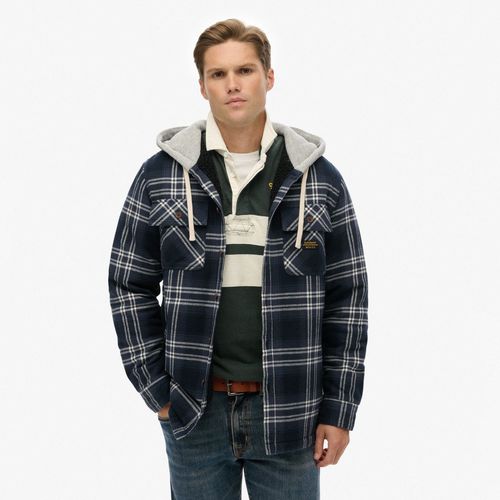 Buzo Abierto Para Hombre Surplus Hooded Check Shirt Superdry